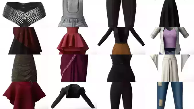 Ultimate Womens Fashion Pack - 80 Realistic Female Clothing