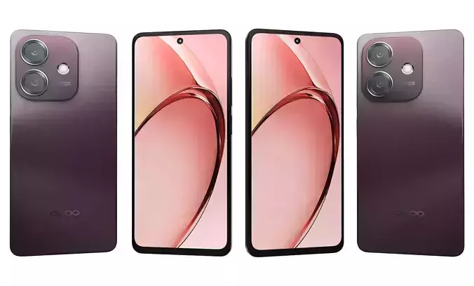 OPPO A3x Nebula Red High Poly