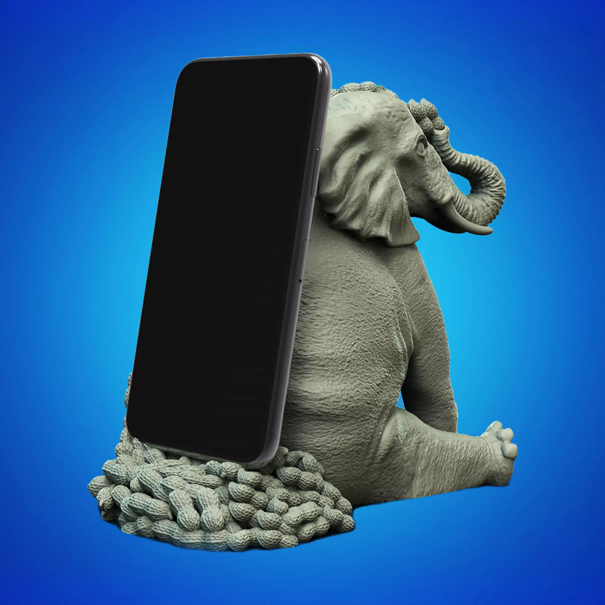 Elephant Mobile Holder 3D Printable STL File 3D print model