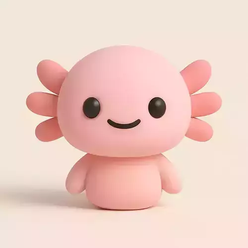 Cute Axolotl Head