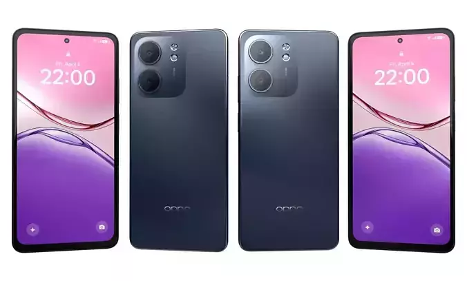 OPPO A5x Midnight Blue High Poly
