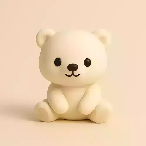 Baby Polar Bear Sitting