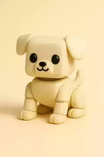 Robot Dog Buddy Figurine