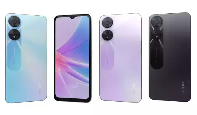 Oppo A58 All Colors High Poly