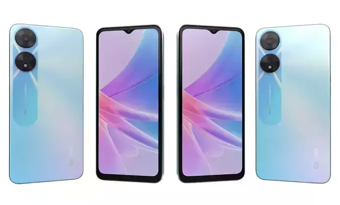 Oppo A58 Blue High Poly