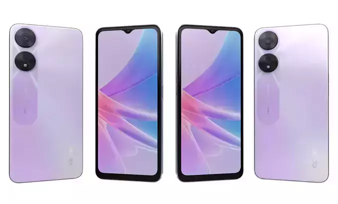 Oppo A58 Pink High Poly