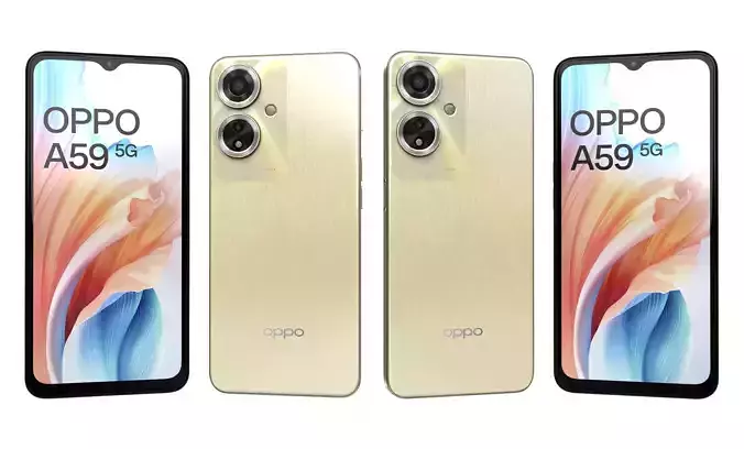Oppo A59 Gold High Poly