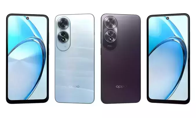 Oppo A60 Blue And Midnight Purple High Poly