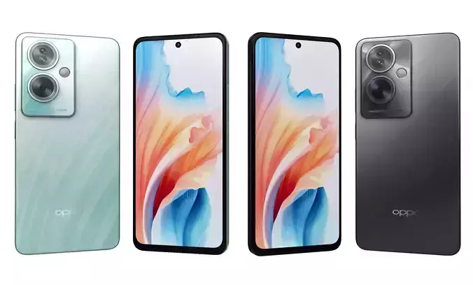 Oppo A79 Black And Blue High Poly