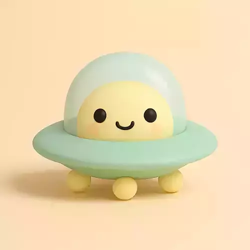 Cute UFO Alien