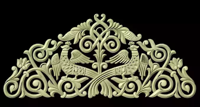 Central decor ornament for furniture