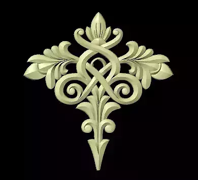 Central decor ornament for furniture