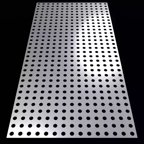 Perforated panel with 20 percent opening 25O48 3D model