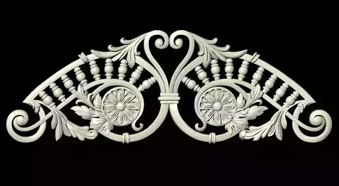 Central decor ornament for furniture