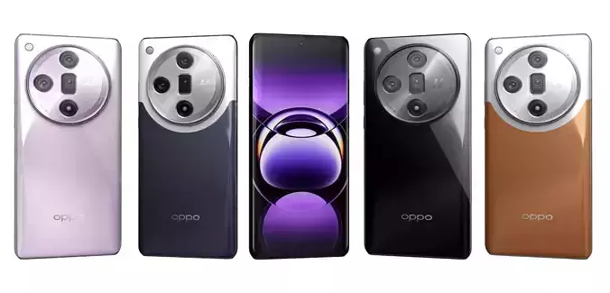 Oppo Find X7 All Colors High Poly