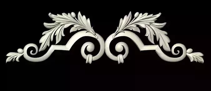 Central decor ornament for furniture