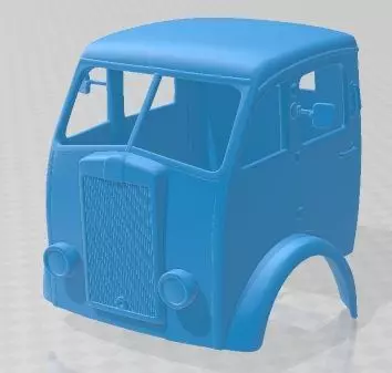 Seddon Mk5 Dropside 1948 Printable Body Cabin Truck 3D print model