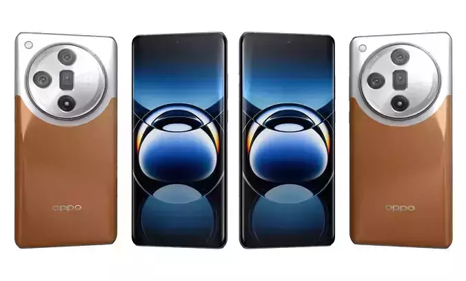 Oppo Find X7 Orange High Poly