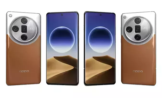 Oppo Find X7 Ultra Orange High Poly