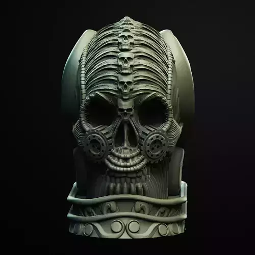 Funk Punk Skull Holder 3D Printable STL File