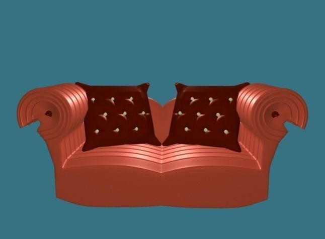 Fabric Sofa  3D model_1