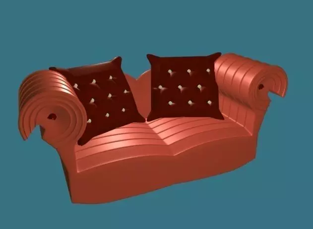 Fabric Sofa  3D model_0