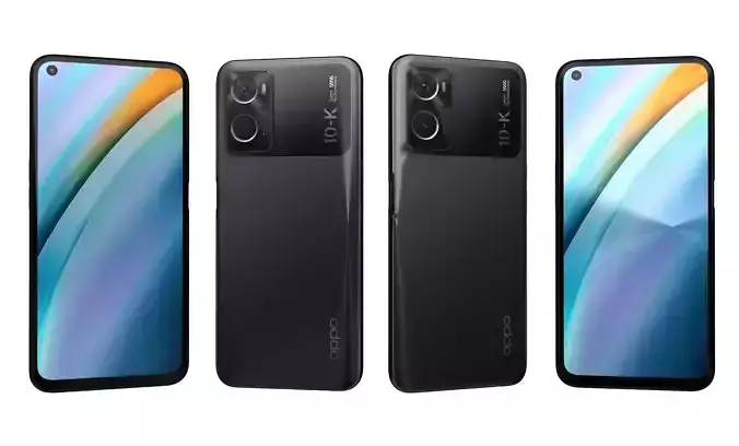 Oppo K10 Black Carbon High Poly