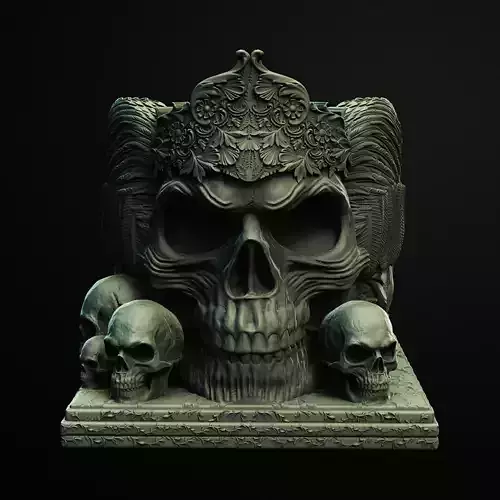 The Boss Skull Holder 3D Printable STL File