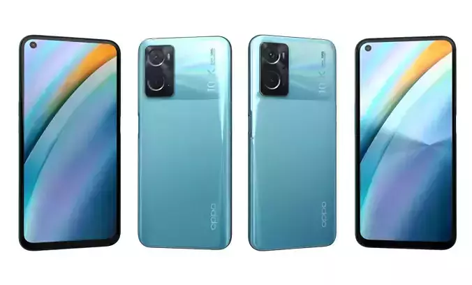 Oppo K10 Blue Flame High Poly