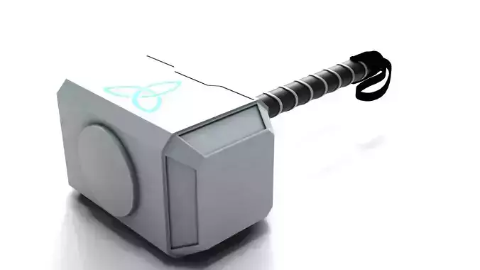 Mythological Thor Hammer 3D Model