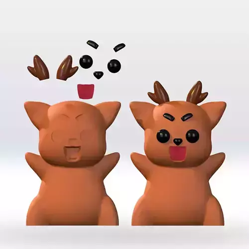 Baby deer 99 Nights in the Forest 3D Model STL Parts