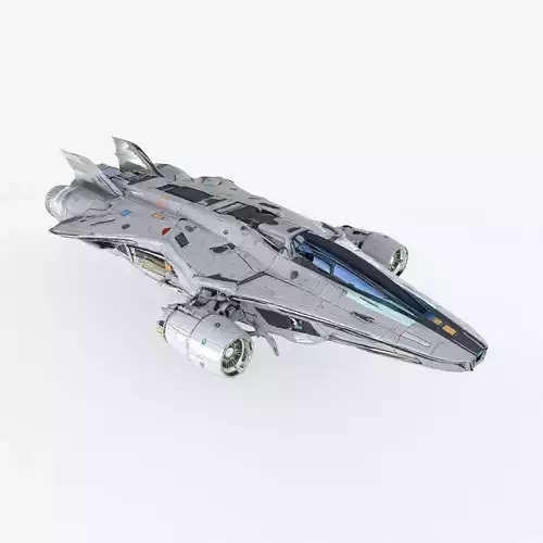 Futuristic Spaceship Low