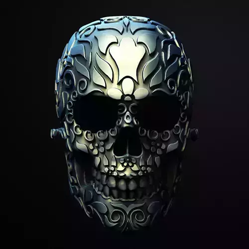  Macabro Sugar Skull Mask 3D Printable Stl File
