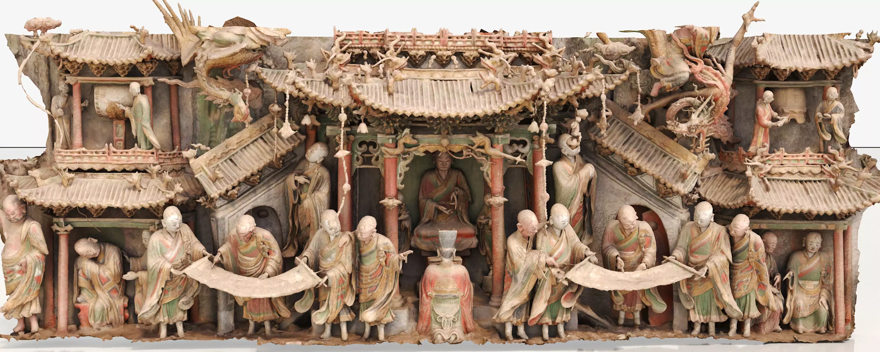 Eastern deity sculpture 3D model