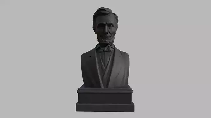 john abraham lincoln statue sculpture hi poly