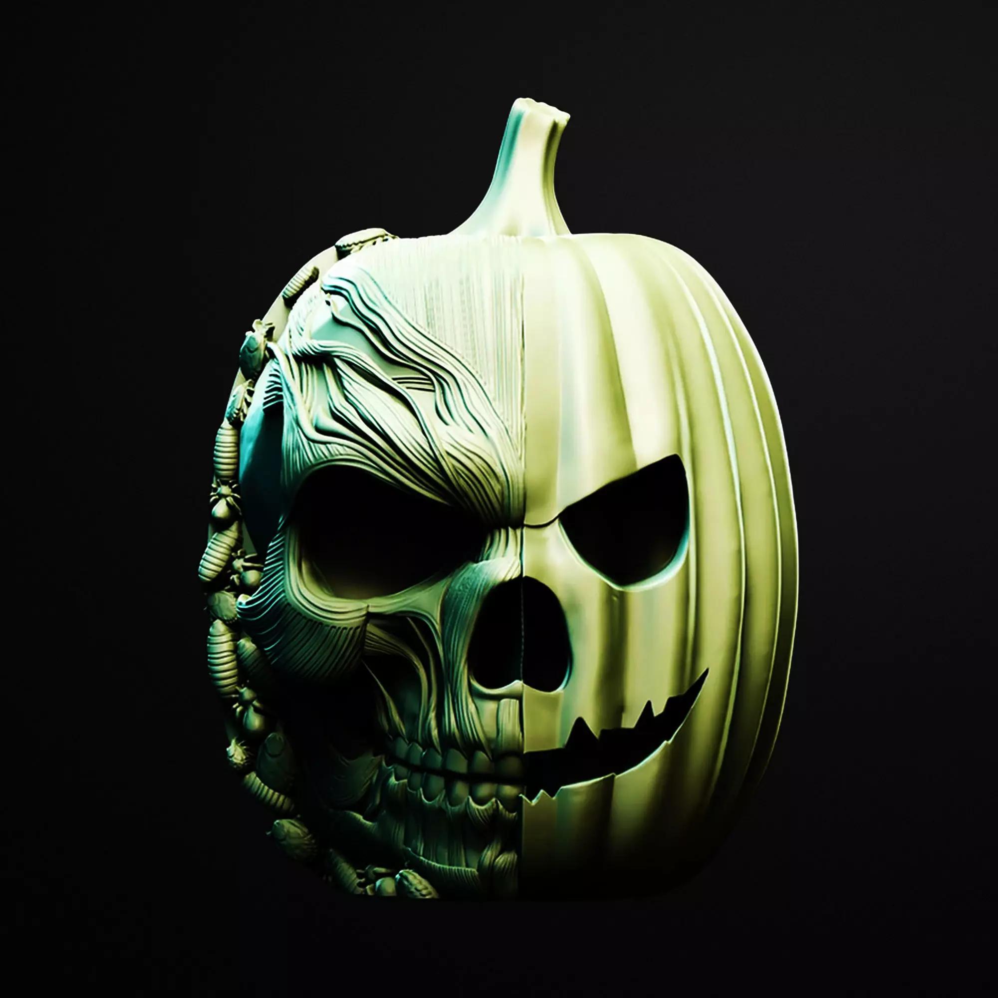 Skull-o-Lantern Jar 3D Printable Stl File 3D print model