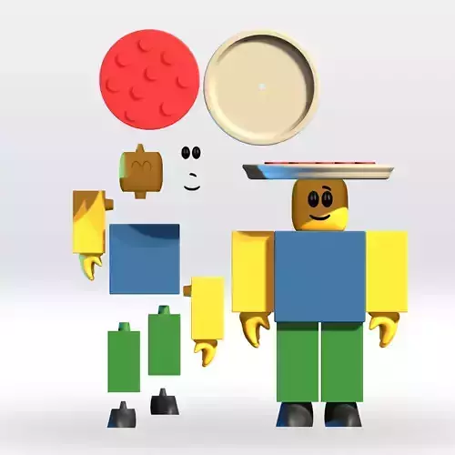 NOOBINI PIZZANINI- STEEL AND BRAINROT Roblox 3D Model STL
