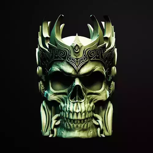 Regal Skull Jar 3D Printable Stl File