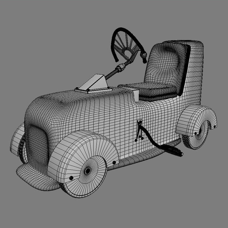 Kids Car 3D model_5