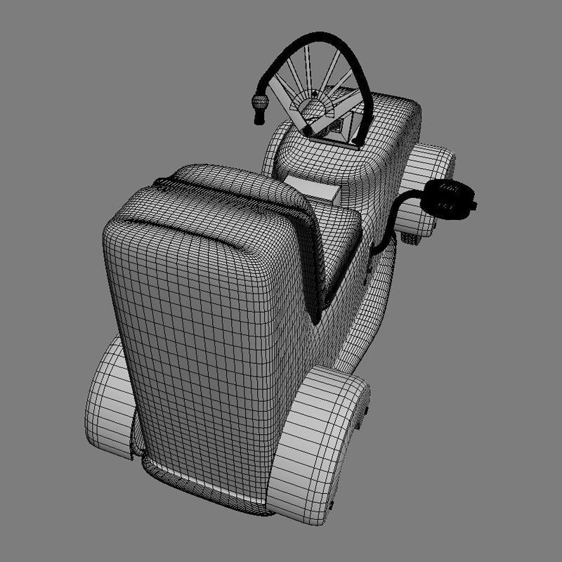 Kids Car 3D model_2