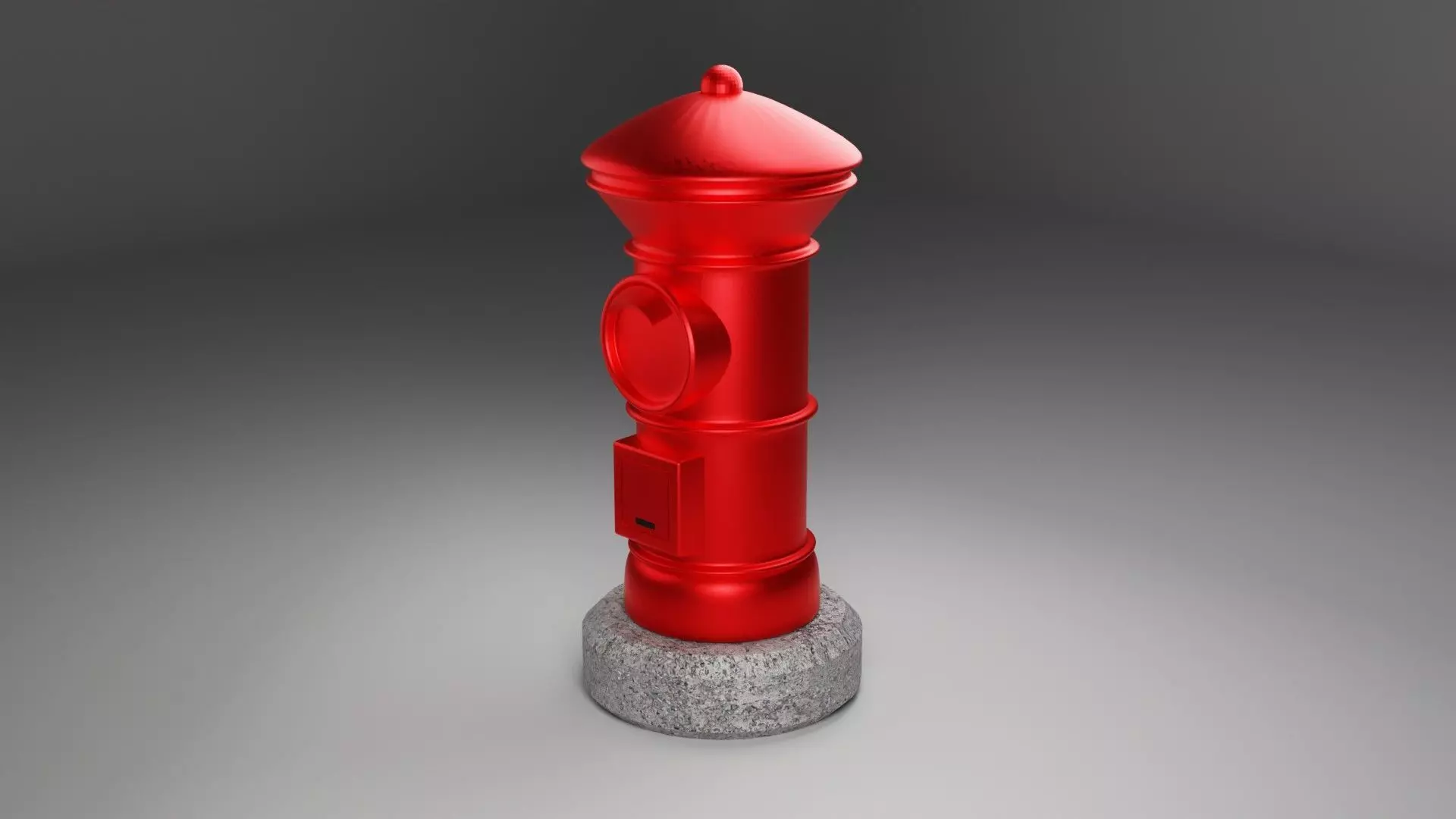 Japan Post Mailbox 3D model
