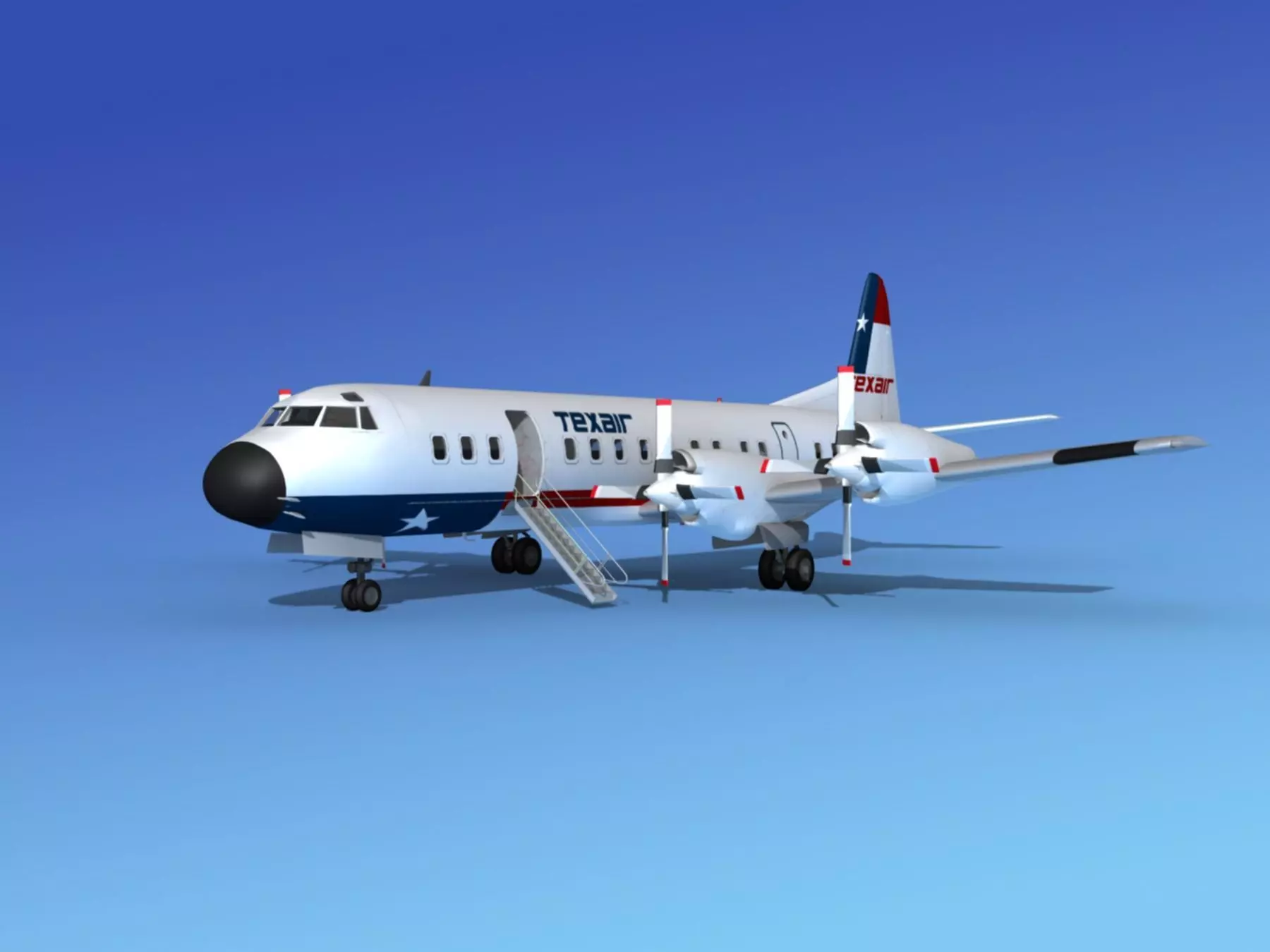 Lockheed L-188 Electra HP Texair 3D model