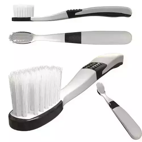 Toothbrush cleaning brush