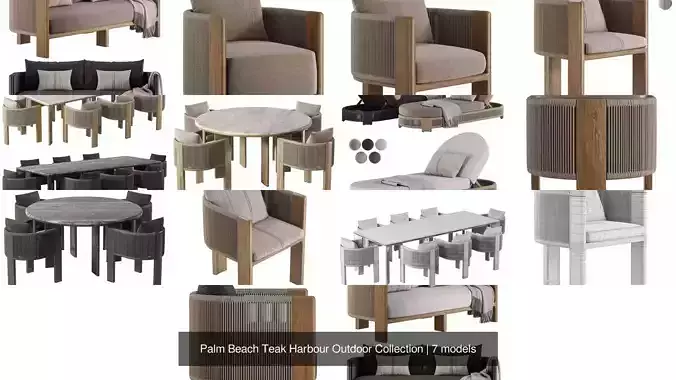 Palm Beach Teak Harbour Outdoor Collection