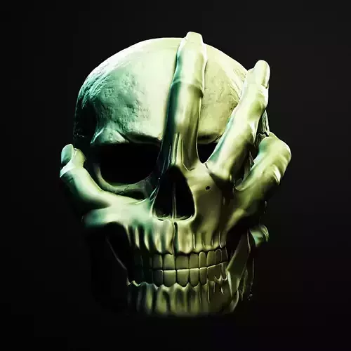 Facepalm Skull Jar 3D Printable Stl File