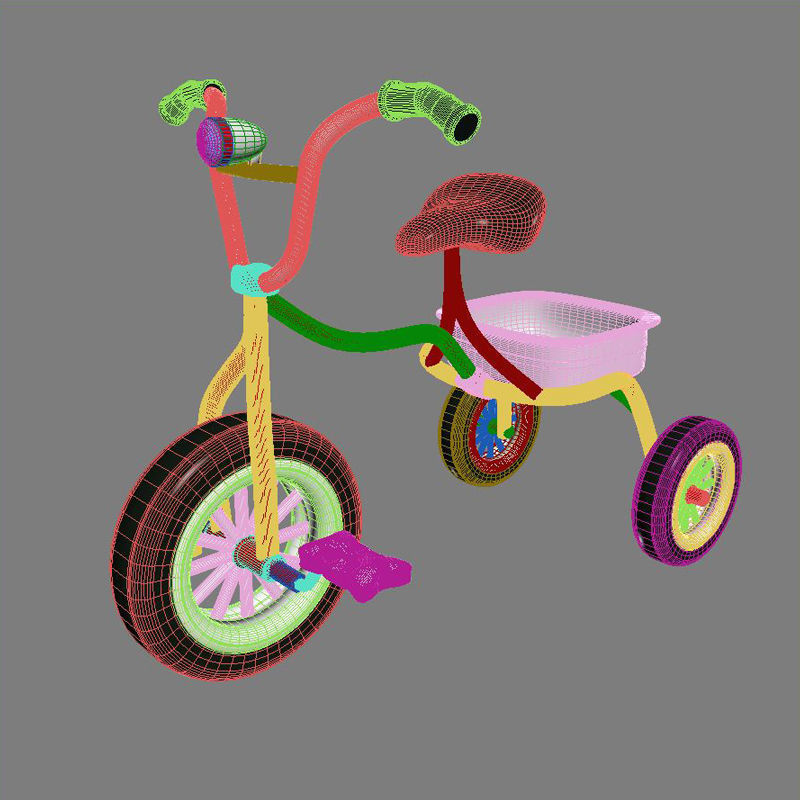 Kids Bicycle 3D model_5