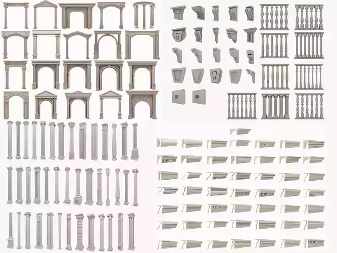 Building Facade Ornaments Collection