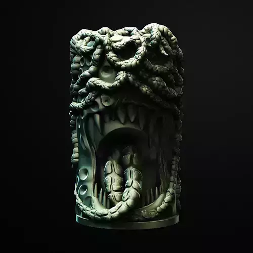Void Maw Straw Topper 3D Printable Stl File