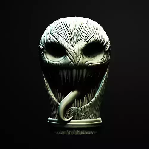 Venomous Cube Straw Topper 3D Printable Stl File