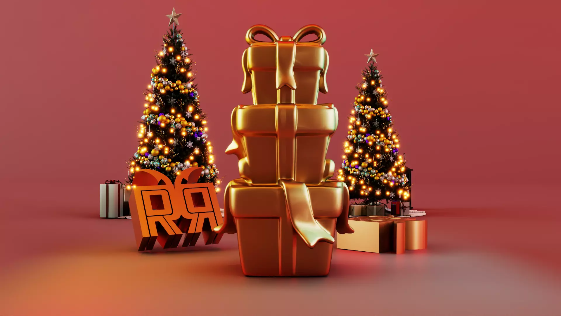 Holiday Gift Tower Decor 3D print model